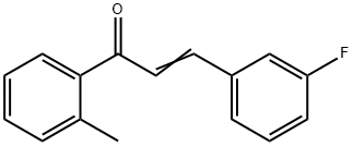 (2E)-3-(3-fluorophenyl)-1-(2-methylphenyl)prop-2-en-1-one Struktur