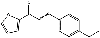 (2E)-3-(4-ethylphenyl)-1-(furan-2-yl)prop-2-en-1-one Struktur