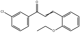 (2E)-1-(3-chlorophenyl)-3-(2-ethoxyphenyl)prop-2-en-1-one Struktur