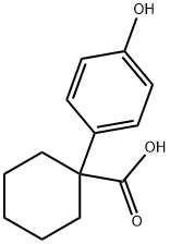 1-(4-hydroxyphenyl)cyclohexane-1-carboxylic acid Struktur