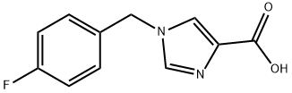 1-(4-Fluorobenzyl)-1H-imidazole-4-carboxylic acid Struktur