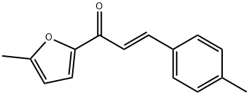 (2E)-1-(5-methylfuran-2-yl)-3-(4-methylphenyl)prop-2-en-1-one Struktur