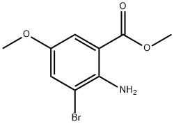 METHYL 2-AMINO-3-BROMO-5-METHOXYBENZOATE Struktur