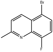 5-Bromo-8-fluoro-2-methyl-quinoline Struktur