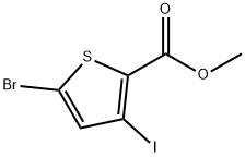 METHYL 5-BROMO-3-IODO-2-THIOPHENECARBOXYLATE Struktur