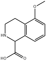 5-methoxy-1,2,3,4-tetrahydroisoquinoline-1-carboxylic acid Struktur