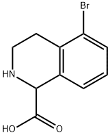 5-bromo-1,2,3,4-tetrahydroisoquinoline-1-carboxylic acid Struktur