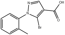 5-Bromo-1-o-tolyl-1H-pyrazole-4-carboxylic acid Struktur