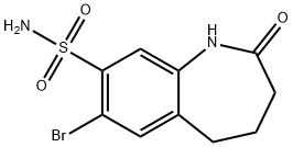 7-bromo-2-oxo-2,3,4,5-tetrahydro-1H-benzo[b]azepine-8-sulfonamide Structure