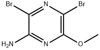 3,5-Dibromo-6-methoxy-pyrazin-2-ylamine Structure