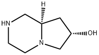 (7S,8aR)-octahydropyrrolo[1,2-a]piperazin-7-ol 結構式