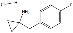 1-[(4-氟苯基)甲基]環(huán)丙烷-1-胺鹽酸 結(jié)構(gòu)式