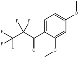 1-(2,4-DIMETHOXYPHENYL)-2,2,3,3,3-PENTAFLUOROPROPAN-1-ONE Struktur