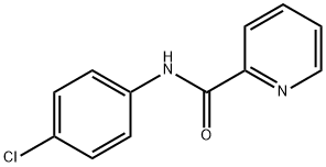 N-(4-氯苯基)吡啶-2-甲酰胺 結(jié)構(gòu)式