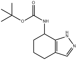 TERT-BUTYL (4,5,6,7-TETRAHYDRO-1H-INDAZOL-7-YL)CARBAMATE Struktur