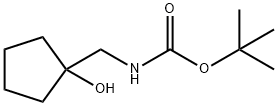 1-[(Boc-amino)methyl]cyclopentanol Struktur