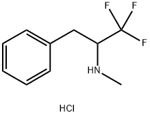 N-METHYL-3,3,3-TRIFLUORO-1-PHENYL-2-PROPYLAMINE HYDROCHLORIDE Struktur
