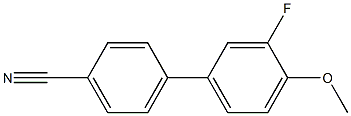 4-(3-fluoro-4-methoxyphenyl)benzonitrile Struktur