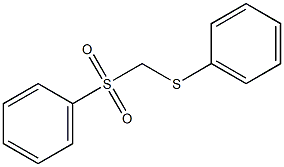Benzene,[[(phenylsulfonyl)methyl]thio]- Struktur