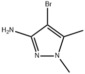 4-bromo-1,5-dimethyl-1H-pyrazol-3-amine Struktur
