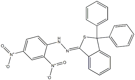 3,3-diphenyl-2-benzothiophen-1(3H)-one {2,4-bisnitrophenyl}hydrazone Struktur