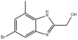 6-Bromo-2-(hydroxymethyl)-4-methylbenzimidazole Structure