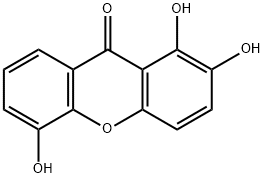 1,2,5-三羥基呫噸酮 結(jié)構(gòu)式