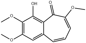5H-Benzocyclohepten-5-one,4-hydroxy-2,3,6-trimethoxy- Struktur