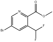 methyl 5-bromo-3-(difluoromethyl)picolinat Struktur