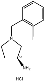 (S)-1-(2-Fluorobenzyl)pyrrolidin-3-aminedihydrochloride Struktur