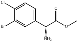 METHYL(2R)-2-AMINO-2-(3-BROMO-4-CHLOROPHENYL)ACETATE|