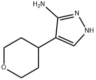 4-(Tetrahydro-2H-pyran-4-yl)-1H-pyrazol-3-amine Struktur