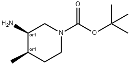 tert-butyl cis-3-amino-4-methylpiperidine-1-carboxylate Structure