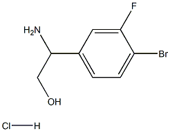 2-AMINO-2-(4-BROMO-3-FLUOROPHENYL)ETHAN-1-OL HYDROCHLORIDE Struktur