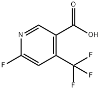 6-Fluoro-4-trifluoromethyl-nicotinic acid Struktur
