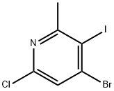 4-Bromo-6-chloro-3-iodo-2-methylpyridine Struktur
