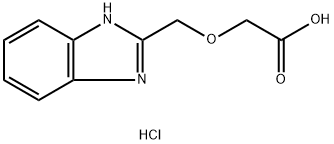 (1H-benzimidazol-2-ylmethoxy)acetic acid hydrochloride Struktur