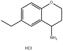 6-ETHYL-3,4-DIHYDRO-2H-1-BENZOPYRAN-4-AMINE Struktur