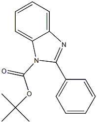 1H-Benzimidazole-1-carboxylic acid, 2-phenyl-, 1,1-dimethylethyl ester Struktur