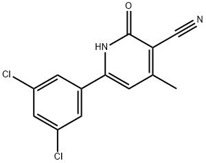 6-(3,5-DICHLOROPHENYL)-4-METHYL-2-OXO-1,2-DIHYDROPYRIDINE-3-CARBONITRILE Structure