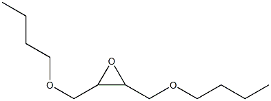 2,3-bis(butoxymethyl)oxirane Struktur