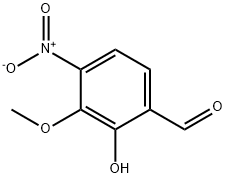2-HYDROXY-3-METHOXY-4-NITROBENZALDEHYDE Structure