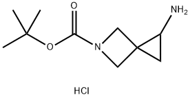tert-butyl 1-amino-5-azaspiro[2.3]hexane-5-carboxylate hydrochloride Struktur