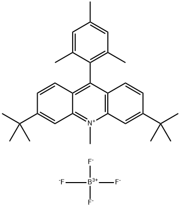 3,6-二叔丁基-9-間 - 甲基-10-甲基吖啶-10-四氟硼酸鹽 結(jié)構(gòu)式