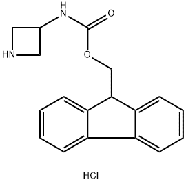 (9H-fluoren-9-yl)methyl azetidin-3-ylcarbamate hydrochloride Struktur