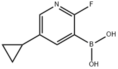 5-Cyclopropyl-2-fluoropyridine-3-boronic acid Struktur