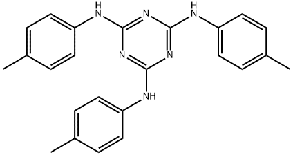 1,3,5-Triazine-2,4,6-triamine, N,N',N''-tris(4-methylphenyl)- Struktur