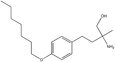 Benzenebutanol, b-amino-4-(heptyloxy)-b-methyl- Struktur