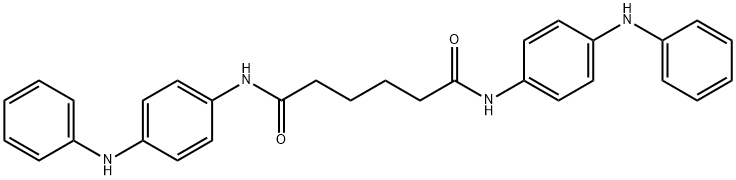 N,N'-bis(4-anilinophenyl)hexanediamide Struktur
