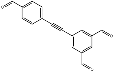 5-(4-Formyl-phenylethynyl)-benzene-1,3-dicarbaldehyde Struktur